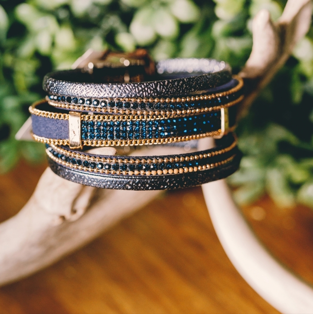 NWT Rain Multi-layered Cuff Bracelet